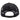 Back view of a black mesh baseball cap with a snapback closure.