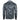 Back view of a long-sleeve camouflaged hoodie in shades of gray.