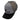 Side of a gray and black baseball cap with a mesh back and minn kota logo.