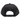Back view of a black baseball cap with an adjustable closure.