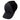 Side of a gray and black baseball cap with a logo on the front