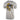 back of a gray t-shirt featuring a yellow and black graphic of a fish on the back.
