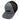 Side of a gray and black mesh snapback cap with the word 'TALON' embroidered on the front.