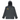 A dark gray hooded zip-up jacket with a yellow bird logo on the left chest and a small white logo on the right chest, displayed against a solid white background.