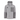A light gray hooded jacket with darker gray color blocking on the sleeves and a matching gray chest pocket. The left chest features a black bird logo, and the right chest pocket has the brand name 'SIMMS' printed on it.