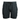 Black and dark gray camouflage pattern athletic shorts with a black drawstring waist, shown against a plain white background.