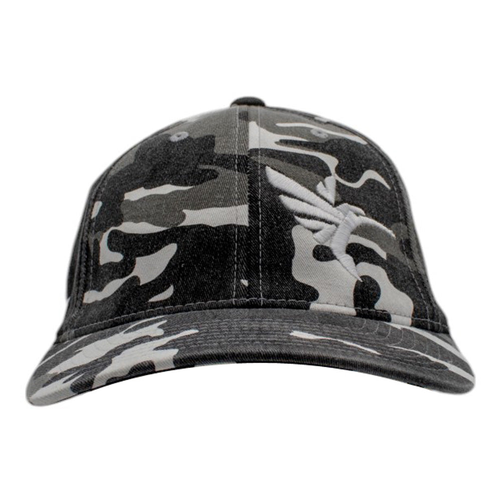 Humminbird Flex Fit Black/White Camo Hat