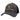 A heathered gray baseball cap with a black mesh back and a yellow and white Humminbird logo across the front. 
