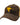 Brown and beige cap with a yellow humminbird logo