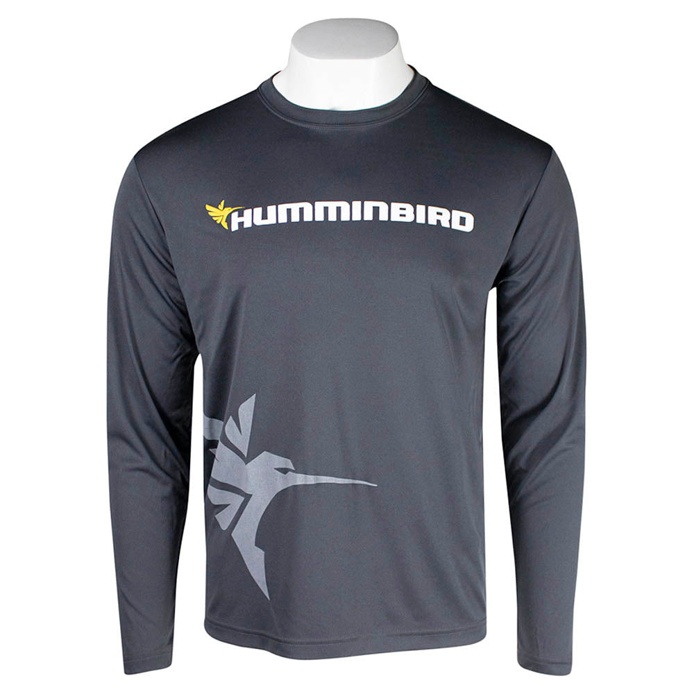 Humminbird Long Sleeve Performance Tee - Iron Grey