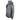 Side of a grey camouflage hoodie with a black humminbird logo on the chest and a grey whitewater logo down the sleeve.