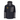 Black and gray jacket with Simms logo on the sleeves and a yellow humminbird logo on the right chest. 