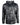 Black and gray camouflage patterned hoodie with the simms logo embossed on the chest.