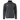 A dark gray heathered zip-up fleece jacket with a stand collar, featuring a yellow embroidered bird logo on the left chest, displayed on a solid white background.