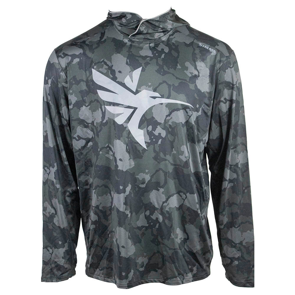 Humminbird Simms SolarFlex Hoody - Regiment Camo Carbon