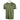 Olive green short-sleeve t-shirt with a black humminbird logo on the chest