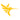 A yellow humminbird logo decal on a white background. 