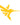 A yellow humminbird logo decal on a white background. 
