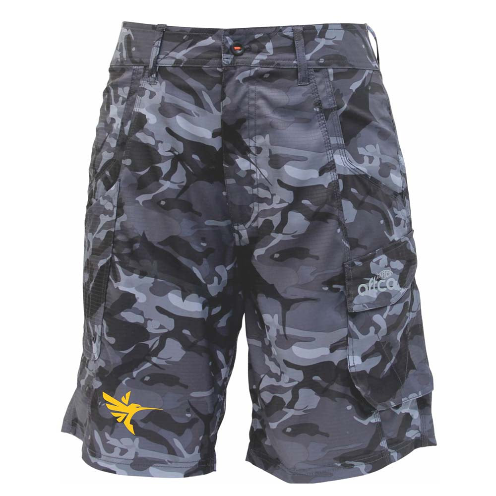 Humminbird AFTCO Tactical Fishing Shorts - Black Camo