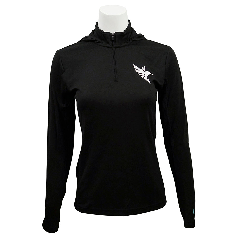 Humminbird Huk Ladies Icon X Black Hoodie