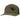 Olive green baseball cap with black mesh panels and a humminbird logo on the front left panel. 