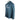 Side of a heathered blue performance long sleeve with a hood, a grey minn kota logo on the chest and an AFTCO logo on the sleeve.
