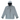 A light gray hooded jacket with a black interior hood lining, featuring a front zipper, two zippered hand pockets, and 'MINN KOTA' printed in black on the left chest.