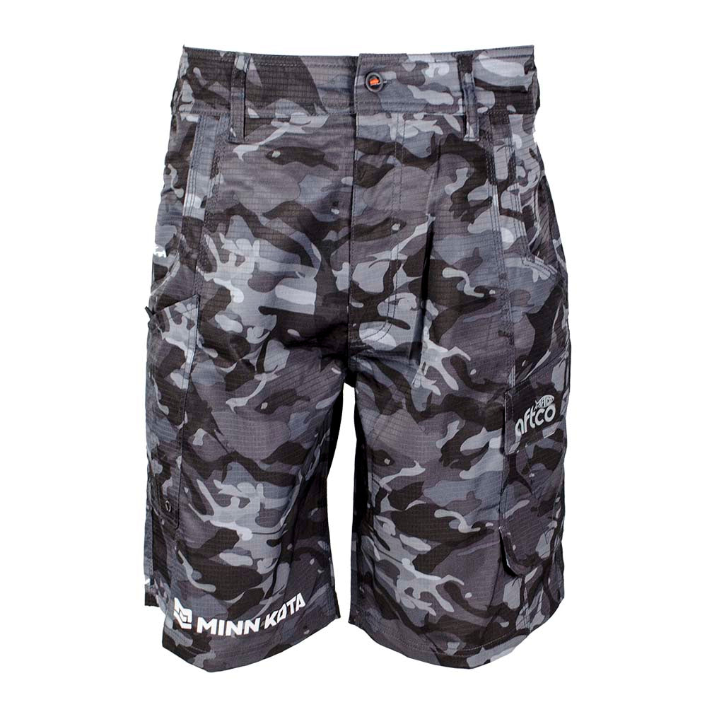 Minn Kota AFTCO Tactical Fishing Shorts - Black Camo