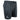 Side of black camouflage shorts with a drawstring cord and a white minn kota logo on the right leg.