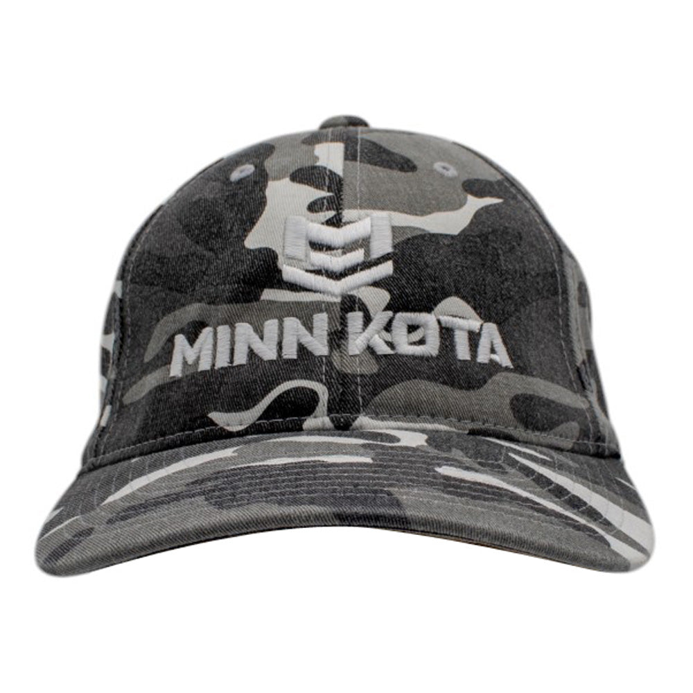 Minn Kota Flex Fit Black/White Camo Hat