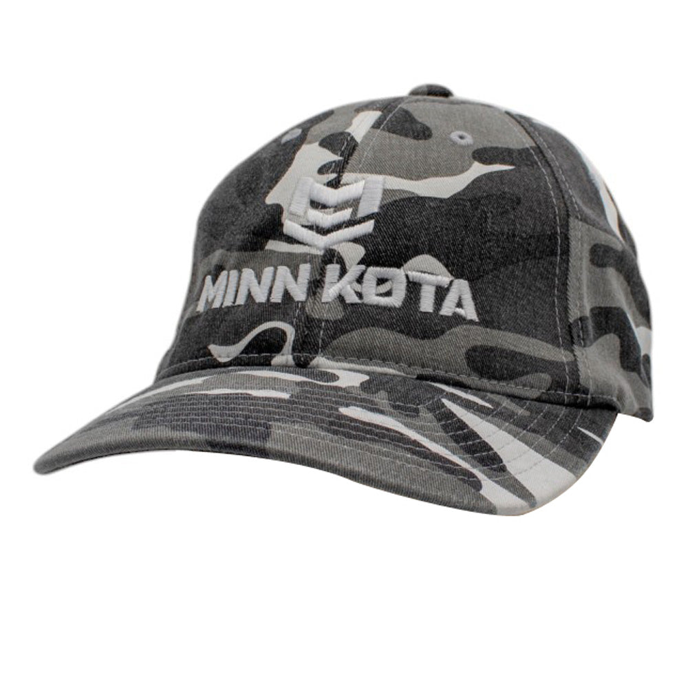 Minn Kota Flex Fit Black/White Camo Hat