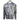 Front of a grey camouflage hoodie with a white huk logo on the chest.