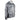 Side of a grey camouflage hoodie with a white huk logo on the chest a minn kota logo on the sleeve.