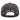 Back view of a gray mesh baseball cap with a snapback closure. 