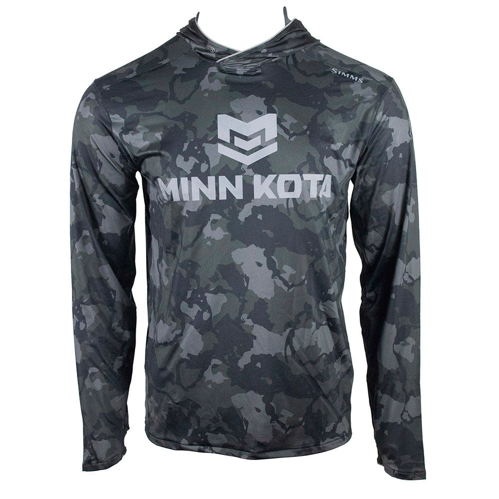 Minn Kota Simms SolarFlex Hoody - Regiment Camo Carbon