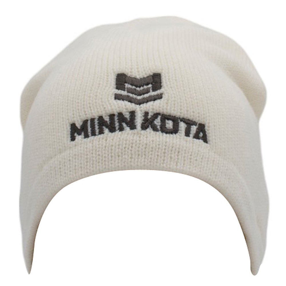 Minn Kota White Fleece Lined Beanie